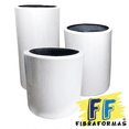 thumbnail image 2 of Maceta de Fibra de Vidrio FibraFormas Cilindro 20 Blanco, 2 of 5