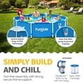 thumbnail image 3 of Funsicle 12' x 30" Outdoor Activity Round Frame Above Ground Swimming Pool Set, 3 of 11