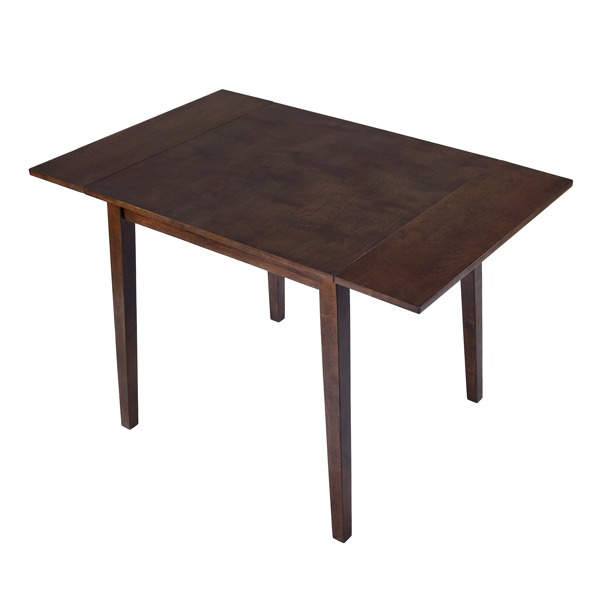Euroco 29"- 45" Extendable Dining Table for 4, Folding Kitchen Table with Wood Legs for Kitchen, Dining Room,Living Room,Small Spaces,Brown