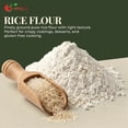 thumbnail image 4 of NY SPICE SHOP Rice Flour - 1 Pound -  Rice Flour Ground - All Natural Rice Starch Flour - White Rice Atta - Rice Grain Flour for Baking White Breads, Cooking & Cakes, 4 of 7