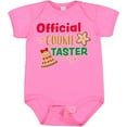 thumbnail image 3 of Inktastic Christmas Official Cookie Taster with Bell and Star Cookie Boys or Girls Baby Bodysuit, 3 of 5