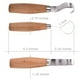 thumbnail image 5 of Cuchillo para tallar, cuchillo para tallar virutas de herramienta Cuchillo para pelar con manga de cuchillo + cuchillo con gancho, kit para tallar madera para cuchara, tazón, taza, carpintería Ormromra LL-1695, 5 of 6
