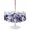 Purple, variant on Outdoor Tablecloth with Umbrella Hole for Patio/Picnic/Party/Camping, Purple Blooms Floral Waterproof Table Cloth Round Cover Washable, Farmhouse Spring Flowers Botanical (Dia 54")