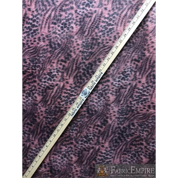 Fleece Printed Fabric * MIXED ANIMAL PRINT 2* / 58" Wide / Sold by the yard W390