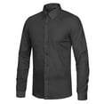 thumbnail image 2 of J. METHOD Men's Classic Slim Fit Button Down Long Sleeve Solid Color Dress Shirts S-2XL [NEMT104], 2 of 4
