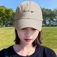 thumbnail image 2 of PMVFHDE Women's Basic Solid Color Classic Soft Top Sun Baseball Cap Beige, 2 of 4