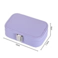 thumbnail image 6 of UDIYO Jewelry Box Large Capacity Multi-compartments Soft Flocking Faux Leather Portable Necklace Earrings Finger Ring Travel Jewelry Organizer Travel Use, 6 of 8