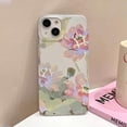 thumbnail image 3 of Funda de teléfono con flores para iPhone 16 Pro, funda trasera de piel sedosa delgada translúcida para iPhone 15 13 11 12 14 Pro Max 13 Mini 16 Plus, 3 of 5