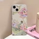 thumbnail image 3 of Funda de teléfono con flores para iPhone 16 Pro, funda trasera de piel sedosa delgada translúcida para iPhone 15 13 11 12 14 Pro Max 13 Mini 16 Plus, 3 of 5