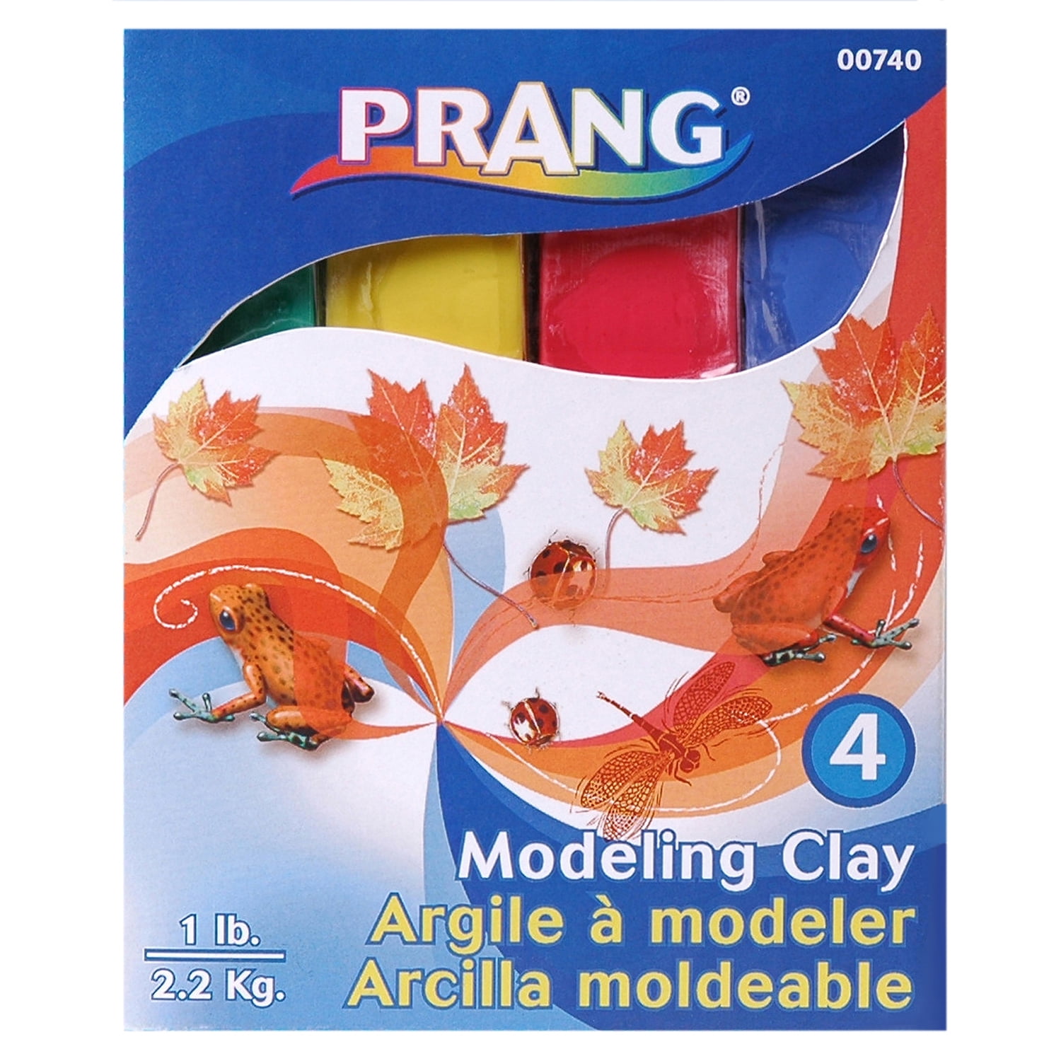 Prang Modeling Clay, Assorted, 1 lb. Per Pack, 6 Packs