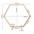 thumbnail image 2 of Wooden Wedding Hexagonal Arbor Backdrop Hexagon Wood Wedding Arch Frame Decor, 2 of 11
