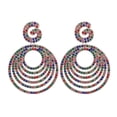 thumbnail image 2 of Collar de moda de doble capa con diseño de amanecer y microincrustaciones en plata S925 chapada en oro blanco, 2 of 5
