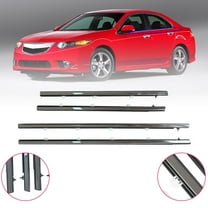 LABLT Window Moulding Weatherstrip Trim Seal Belt Chrome Replacement for 2009-2014 Acura TSX