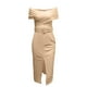 thumbnail image 4 of Vestido largo de fiesta sin tirantes sin espalda de color sólido de vendaje de verano para mujer Fridja  bnh188, 4 of 5