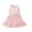 Pink, variant on Edvintorg Summer Baby Girls Beach Princess Dress Cute Bow Solid Color Sleeveless Cotton Toddler Dresses 18M-6Y Kids Dresses for Girls