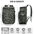 thumbnail image 3 of Celestial Insulated Backpack Cooler - Mystical Moon & Starry Night Aesthetic, 20L Leakproof Cooler Bag for Camping, Hiking, Beach Trips, 3 of 5
