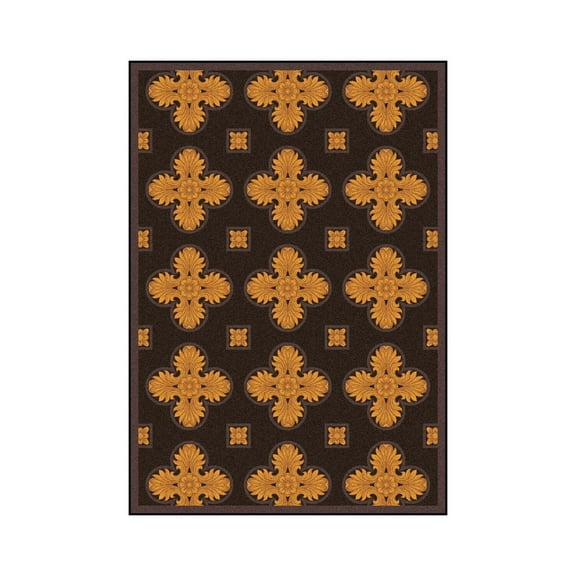 Tivoli 3'10" x 5'4" Area Rug In Color Brown