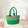 thumbnail image 4 of Latrodar Desktop Storage Basket Woven Storage Basket Cotton Thread Storage Basket Green Safe&Non-toxic, 4 of 5