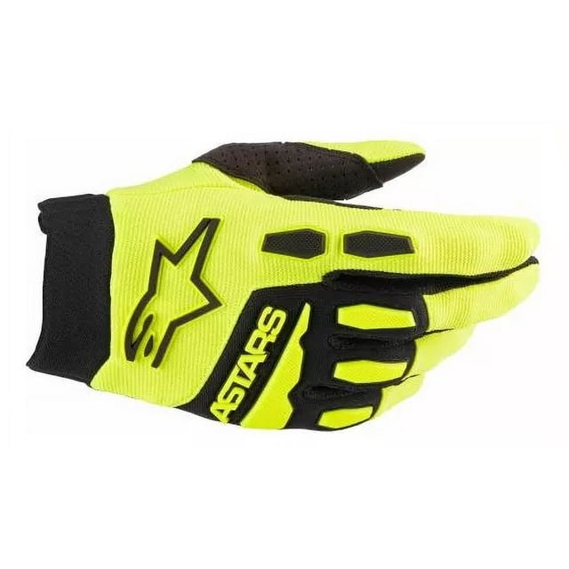 Guantes Para Moto Alpinestars Full Bore Glove Protección Color Amarillo Talla L