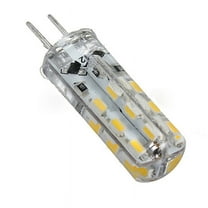 8X G4 1.5W 24 LED 3014 SMD Day White Capsule Car Spot Light Lamp Bulb DC 12V