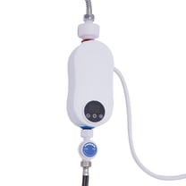 Miumaeov Hot Water Heater 110V 3500W Mini Electric Tankless Instant Hot Water Heater with Digital Display for Home Kitchen Bathroom 4.6*2.8*6.3 inches