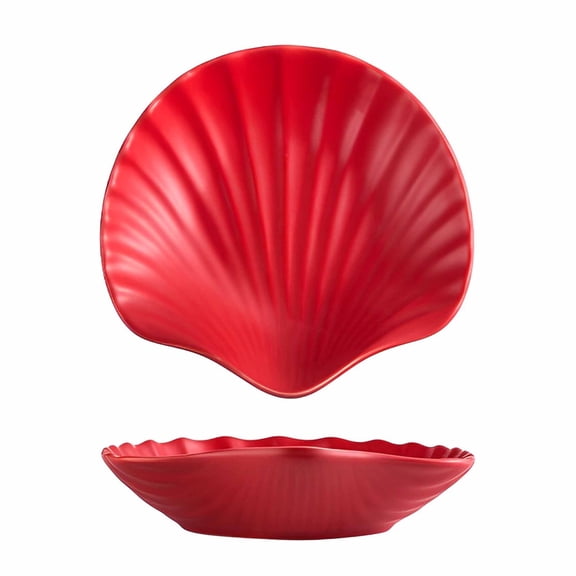 Soy Sauce Dish Set, Small Bowls For Side Dishes, Small Condiment Bowls, Dipping Bowls, Floral Pattern Dip Bowls For Dessert, Snack-red-Set of 2