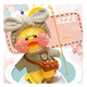 thumbnail image 4 of Patito De Peluche Lalafanfan Con Complementos De Vestir Gris, 4 of 5