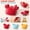 3pcs, variant on Crab Multifunctional Bottle Opener, 4-in-1 Fridge Magnets Multi Opener with Bottle Opener, Can Opener, Scissors and Cutter, Red