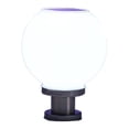 thumbnail image 2 of Luz de columna redonda de acero inoxidable, lámpara de poste alimentada por energía Solar, herramienta de iluminación de pilar de camino de Iluminación y accesorios Luz blanca 30 centimetros Yuarrent HA072933-05, 2 of 6