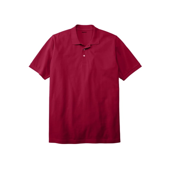 KingSize Men's Big & Tall Shrink-Less Longer-Length Cotton Polo Shirt