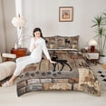 thumbnail image 4 of Feelyou Farmhouse Deer Elk Twin Comforter Sets, Rustic Lodge Cabin Bedding Set, 2-Piece, 4 of 8