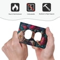 thumbnail image 4 of Fotbe Colorful Rose Bird Print Duplex Receptacle Wall Plate, 1-Gang 5.0" x3.0" Wall Outlet Covers, Dual Outlet Faceplates Covers, Color-matched Screws Included-Style S, 4 of 6