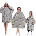 thumbnail image 1 of Sudadera con capucha a juego para la familia para mujer, manta de Sherpa de franela de felpa de gran tamaño, sudadera cálida para Halloween, ropa de casa gruesa para mujer, invierno, 1 of 4