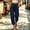 Navy, variant on Women's Loose Cuffed Long Pants Baeitkot Women's Fashion Casual Solid Color Elastic Waist Pocket Loose Cuffed Long Pants White XXL