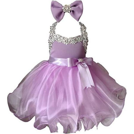 

Jenniferwu G079 Infant Toddler Baby Newborn Little Girl s Pageant Party Birthday Dress Lilac Size 4T