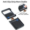 thumbnail image 4 of SaniMore for Samsung Galaxy Z Flip 4 Folding Case with Anti-Slip Strap, Rugged PC Case for Samsung Z Flip 4 Cover with Wireless Charging & Ring Lanyard Full Body Protective Case, Black, 4 of 10