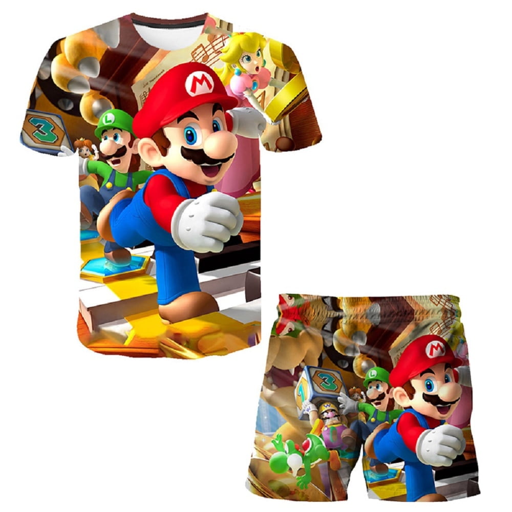 1 14 ans maillot de bain pour garcons Super Mario deux pieces maillot de bain pour enfants costume de surf pour enfants pantalon de plage de dessin anime pour enfants Walmart