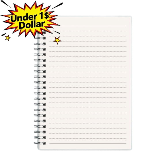 Under 1$ Dollar A5 Spiral Notebook, 80‑Page Thick Paper Journal with Ruled Paper, Flexible Cover Portable Writing Notebook for Office Notes, Daily Journaling & Classroom Use