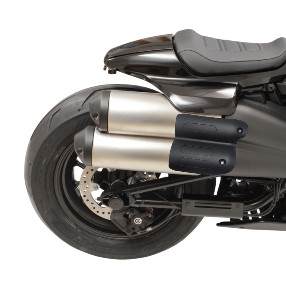 Passenger Heat Shield Deflector Cover Motorcycle Black Rear Passenger