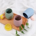 thumbnail image 2 of Injueey 10 piezas de taza de agua de silicona para niños, reemplazo lavable a prueba de golpes, frasco de jugo de Color sólido, botella para Utensilios de cocina Amarillo, 2 of 6