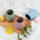 thumbnail image 2 of Injueey 10 piezas de taza de agua de silicona para niños, reemplazo lavable a prueba de golpes, frasco de jugo de Color sólido, botella para Utensilios de cocina amarillo beis, 2 of 6