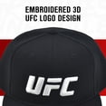 thumbnail image 3 of Gorra de Béisbol UFC 6 Paneles para Adultos con Ajuste Snapback Negra, 3 of 6
