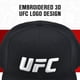 thumbnail image 3 of Gorra de Béisbol UFC 6 Paneles para Adultos con Ajuste Snapback Negra, 3 of 6