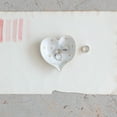thumbnail image 2 of Creative Co-Op Stoneware Heart Shaped Dish with Dots, Cream Reactive Glaze, Set of 12, 2 of 3