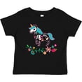 thumbnail image 3 of Inktastic Floral Skull Unicorn Sugar Style Dia De Los Muertos Girls Baby T-Shirt, 3 of 5