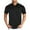 Black, variant on fatyb Men's Golf Shirts Casual Short Sleeve Pocket Tops Breathable Summer Collar Tees Shirts for Men