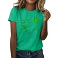 thumbnail image 2 of GILIGEGE Women's St Patrick's Day T-Shirt Short Sleeve St Paddy's Day Tops Funny St Patricks Day T Shirts Saint Patricks Day T-Shirt Crewneck Funny Saint Patrick's Tunic Tops Loose Fit Tshirt, 2 of 4