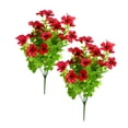 thumbnail image 2 of 2PCS Babys Breath Artificial Flowers Hydrangea Artificial Flowers Faux Cherry Blossom Table Centerpiece Mothers Day Decor Red, 2 of 9