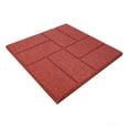 thumbnail image 7 of RevTime Dual-Side Garden Rubber Paver 16"x16" for Patio Paver, Step Stone and Walk Way, Safety Rubber Tile Red (Pack of 6) Flooring Materials, 7 of 7