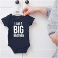 thumbnail image 5 of I Am a Big Brother Cute Siblings Bodysuit Jumper Boys Infant Baby Brisco Brands 6M, 5 of 6